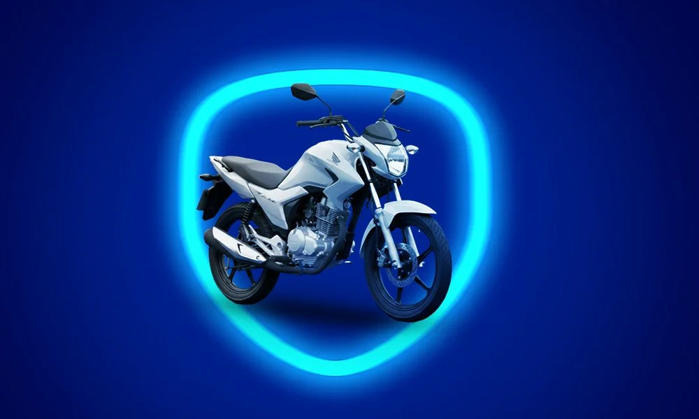 Moto protegida pela TODOS Protegidos
